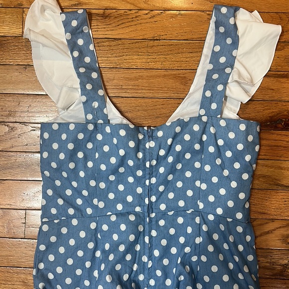 Adorable Polka Dot Capri Romper - Picture 3 of 3